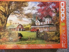 Eurographics Jigsaw Puzzle 1000 Piece Old Pumpkin Farm by Dominic Daviso... - $11.99