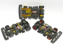 3 1991 TYCO TCR Slot less Car Chassis WIDE UNUSED Assorted Wheel Ultra 5 Upgrade - £27.37 GBP