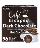 CAFE ESCAPES DARK CHOCOLATE HOT COCOA KCUPS 96CT - $1,067.72 MXN