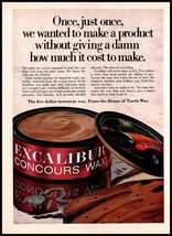 1971 Excalibur Concours Automotive Paste Wax Vintage Print Ad Show Car Wall Art - £8.19 GBP