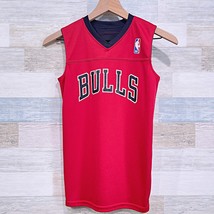 Chicago Bulls Reversible Basketball Jersey Red Black NBA Youth Boys Small - $19.79