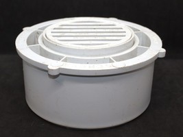 PVC Reducing Bushing 4&quot; x 6&quot; with 4&quot; Sewer Drain Grate Fitting - $18.69