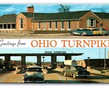 Doppio Vista Banner Greetings From Ohio Turnpike Oh Cromo Cartolina M18 - $3.03