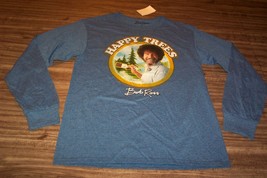 Bob Ross Happy Trees Long Sleeve T-Shirt Mens Small 1980&#39;s New w/ Tag - £19.32 GBP