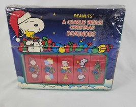 Peanuts Charlie Brown Christmas Dominoes Game 28 Super Sized Pcs New - £14.98 GBP