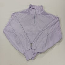 Offline by Aerie RN#54485 Girl's Small Lavender 1/4 Zip Pullover Sweatshirt image 13