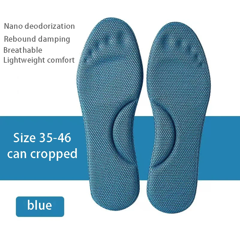 4D Memory Foam Orthopedic Insoles For Women Men Shoes Nano Antibacterial Deodori - £111.05 GBP