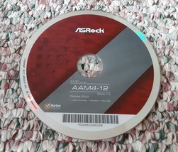 ASRock AAM4-12 Driver DVD Verion 1.2 Norton Symantec 2017 - $6.88