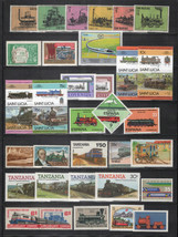 Trains Collection Most MNH Railroad Locomotives Transportation ZAYIX 012... - £9.37 GBP