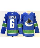 Men&#39;s Brock Boeser Blue Jersey Vancouver Canucks Uniform - $1,159.34 MXN