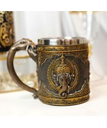 Hindu God Of Success Lord Ganesha Ganapati Coffee Mug With Elephant Trun... - $41.35 CAD