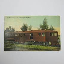 Train Postcard McKeen Motor Car Made Omaha Nebraska Union Pacific Color ... - £7.83 GBP