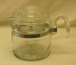 Pyrex Flame Ware Glass Percolator Coffee Maker Pot 6 Cups 7756-B - £61.91 GBP