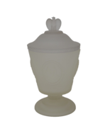 Fenton Satin Glass 1976 Disciples of Democracy Footed Embossed Compote - $34.99