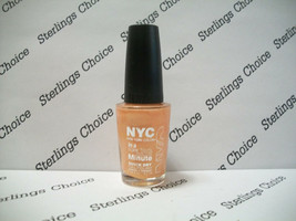 NYC In A New York Color Minute Nail Polish #269 Peach Sparkle - £8.86 GBP