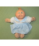 1982 CABBAGE PATCH KIDS BABY DOLL GREEN EYES DRESS DIMPLE VINTAGE BLONDE... - £16.31 GBP