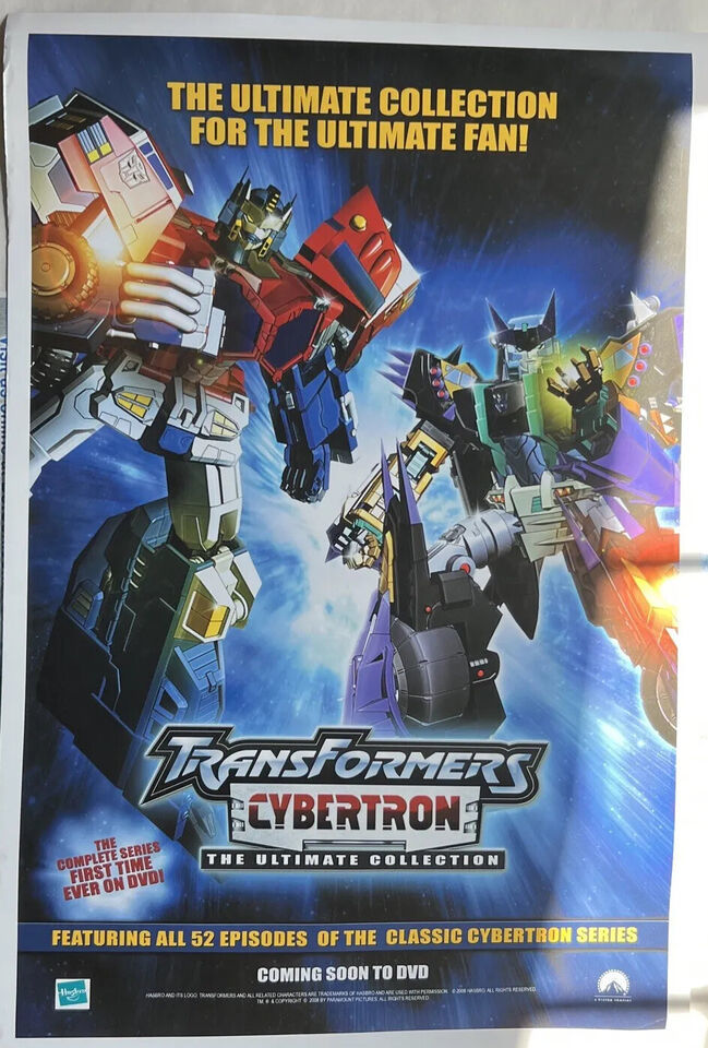 2008 Transformers Cybertron Ultimate Collection DVD Print Ad/Poster 2