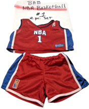 Build A Bear Workshop NBA Basketball Number 1 Jersey Red 2 Pieces Mesh - £10.69 GBP