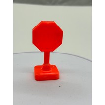 Vintage Fisher Price Little People Red Stop Sign For Town School Bus Playset - £11.14 GBP