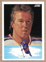 1991-92 Score American #343 Brian Leetch New York Rangers - £1.56 GBP