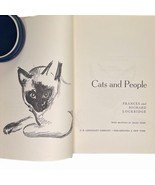 Cats and People 1st Edition Hardcover 1950 Lockridge Illustrated Stone MCM - £14.00 GBP