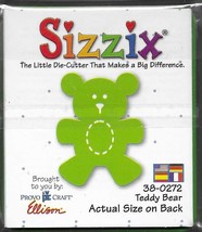 Sizzix originals. Teddy Bear cutting die. Die Cutting Cardmaking Scrapbo... - $6.16