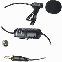 Lavalier Lapel Clip Condenser Microphone for Canon Vixia HF R30, HF R32,... - £16.16 GBP
