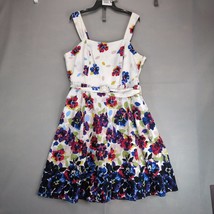 Lane Bryant Floral Linen Blend Dress Plus Size 22 Cottagecore Sleeveless... - $30.00
