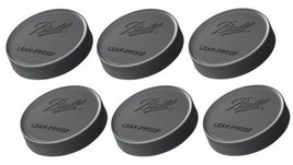 6 Wide Mouth Plastic Canning Jar Leak Proof Storage Li Ds Caps Bpa Free Ball 10813 - £26.68 GBP