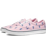 Ralph Lauren Thorton Embroidered Blue Polo Horse Pink Canvas Shoes Mn&#39;s ... - $81.69 CAD