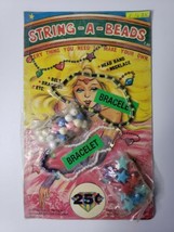 Vintage String a Beads Old Gumball Vending Machine Display Card #101 - £26.73 GBP