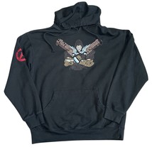 Blizzard World Of Warcraft Hoodie Sweatshirt Men’s Sz L Overwatch Reaper... - $551.49 MXN