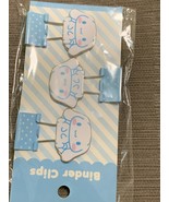 Sanrio Cinnamoroll Die-cut Binder Clips Set of 3 - $424.02 MXN