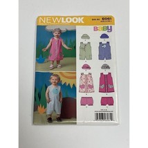 New Look Sewing Pattern 6061 Size A (nb-l) Baby Romper Dress Hat Bloomers - $5.94