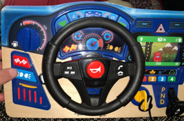 Melissa&amp;Doug Vroom&amp;Zoom Interactive Wooden Dashboard Pretend Driving Toy Ages 3+ - £44.31 GBP