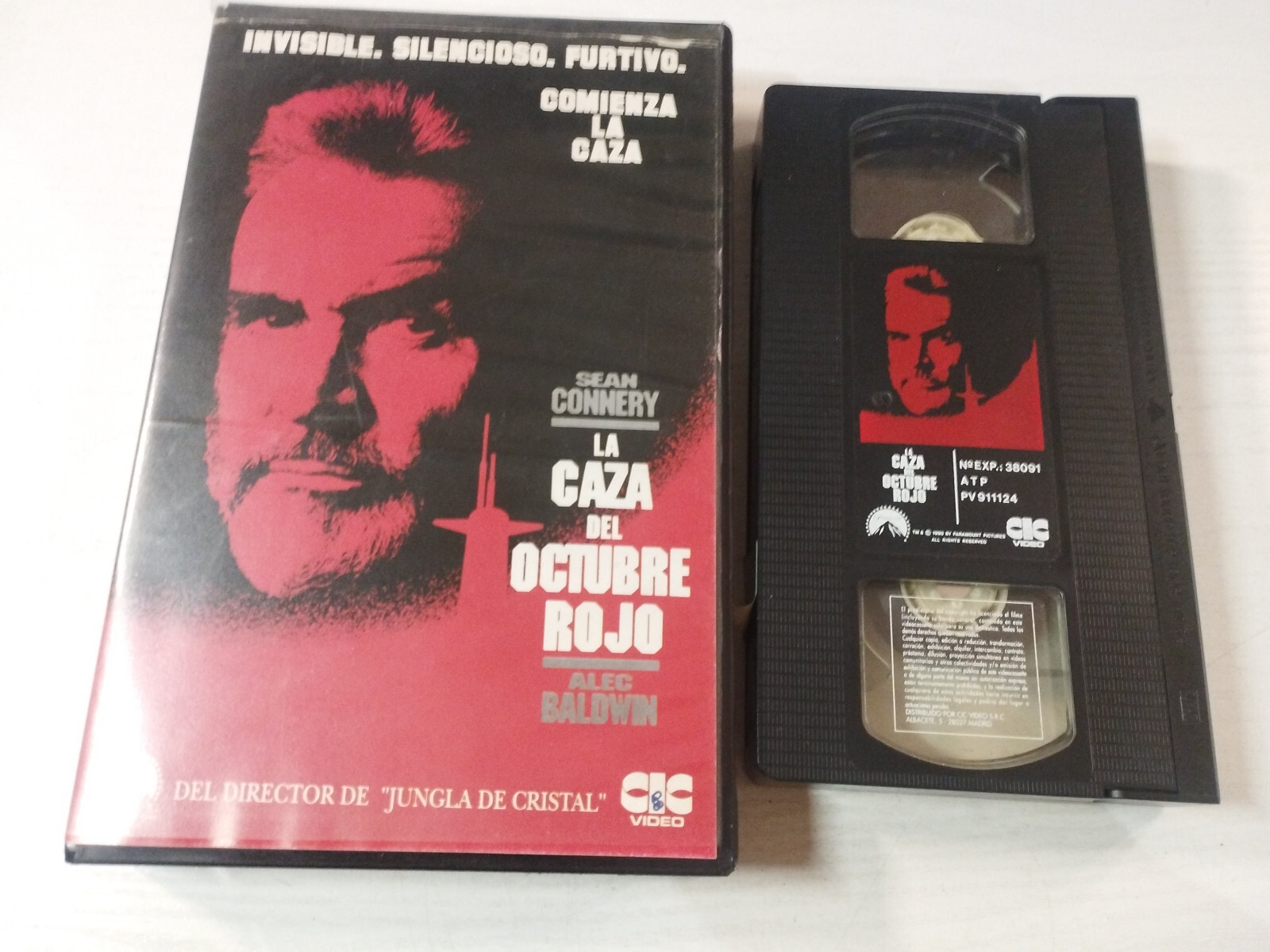 La caza del October Red Sean Connery John Mctiernan 1990 - VHS Tape ...