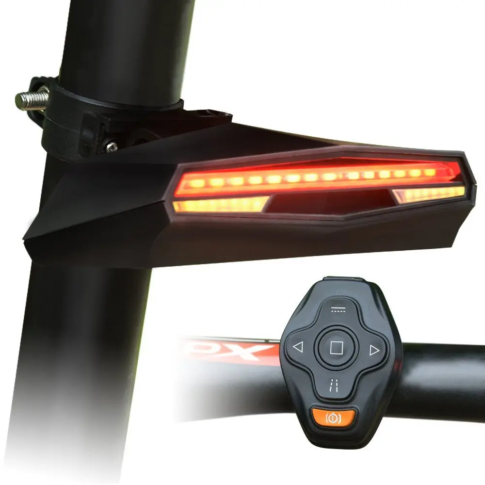 Bike Tail Light Bicycle Turn Signal Laser Bike Rear Light C1 Smart USB - £32.31 GBP