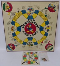 Vintage 1938 Walt Disney DONALD DUCK Party Board Game, Parker Brothers (no box) - £47.78 GBP