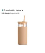 tronco 24oz Glass Tumbler Straw Silicone Protective Sleeve Bamboo Lid - ... - $468.15 MXN
