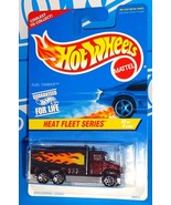 Hot Wheels 1997 Heat Fleet Series #539 Fuel Tanker Burgundy w/ 7SPs - $4.00