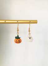 Halloween Ghost and Pumpkin Earrings - £9.99 GBP