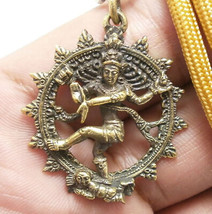 Lord Shiva Dance Nataraja Nataraj Amulet Mahadev Mahadeva Hindu Pendant Necklace - £21.33 GBP