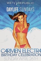 Carmen Electra Birthday @ Wet Republic Mgm Grand Hotel Las Vegas Promo Card - £1.54 GBP