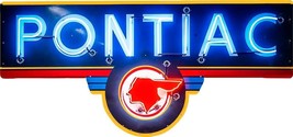 Pontiac Neon Stylized Laser Cut  Metal Sign ( not real neon) - $69.25