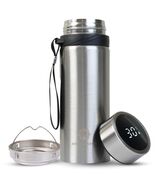 Aqua Gauge Stainless Steel Thermal Bottle 600mL Digital Temp Display Silver - $277.26 MXN Aqua Gauge Stainless Steel Thermal Bottle 600mL Digital Temp Display Silver - $277.26 MXN