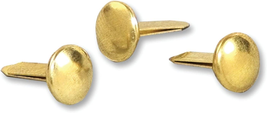 ACCO Brass Paper Fasteners, 1/2&quot;, Plated, 1 Box, 100 Fasteners/Box (71709) - $9.32