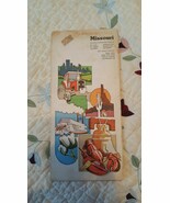 Vintage Map Of Missouri By Rand McNally - £3.84 GBP