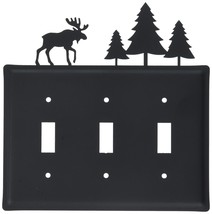 8 Inch Moose and Trees Triple Switch Cover - £11.76 GBP