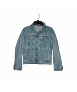 Everlane Womens Jacket Outdoor Denim Jean Long Sleeve Cotton Light Blue XS - $33.95