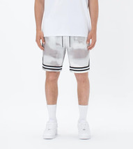 ZANEROBE Men&#39;s Organic Cotton Pique Basketball Short White Camo-Size 36 - £31.37 GBP